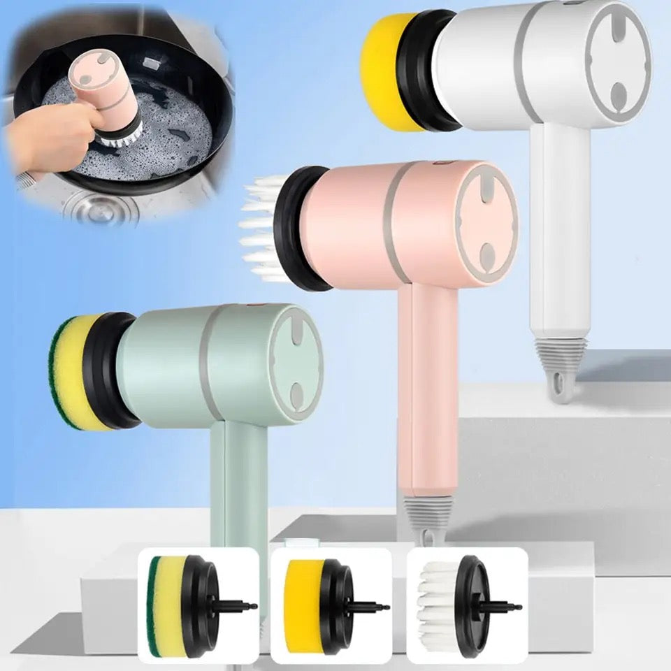 🌀 Electric Cleaning Brush with Various Heads 📦