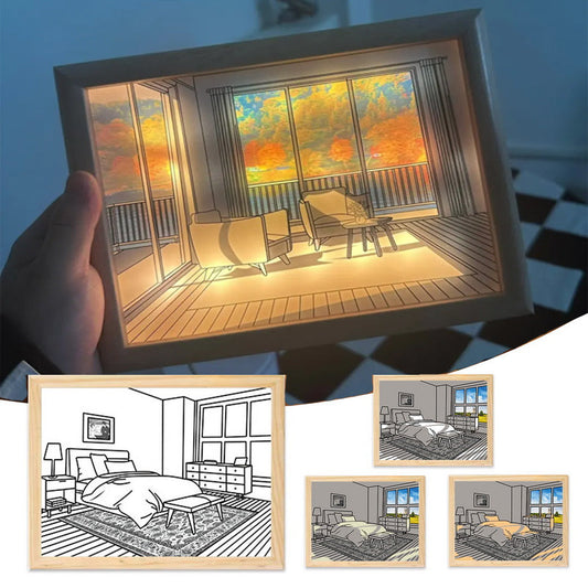 🖼 Color-Changing LED Art Frame