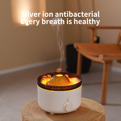 🌋 Volcano-Shaped Humidifier [Circular Clouds]