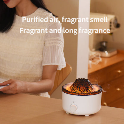 🌋 Volcano-Shaped Humidifier [Circular Clouds]