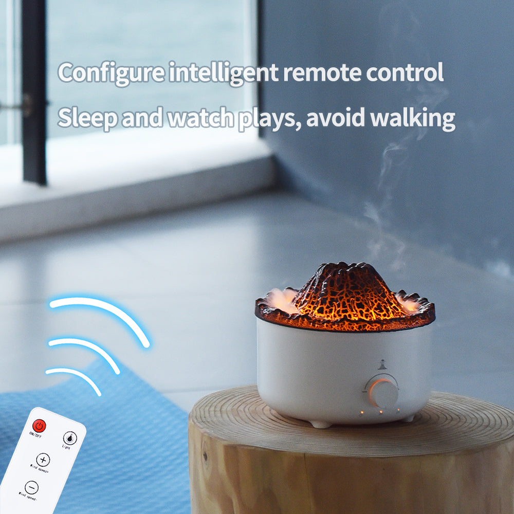 🌋 Volcano-Shaped Humidifier [Circular Clouds]