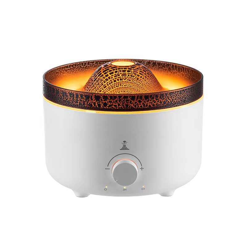 🌋 Volcano-Shaped Humidifier [Circular Clouds]