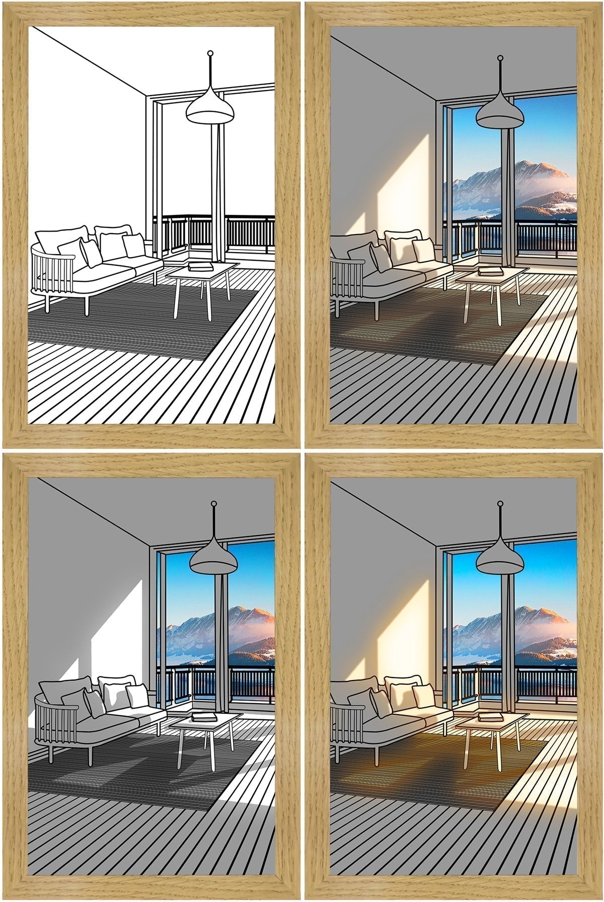 🖼 Color-Changing LED Art Frame