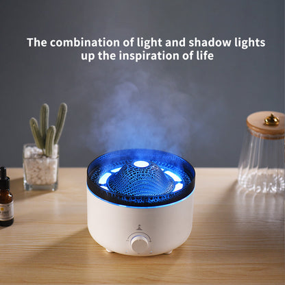 🌋 Volcano-Shaped Humidifier [Circular Clouds]