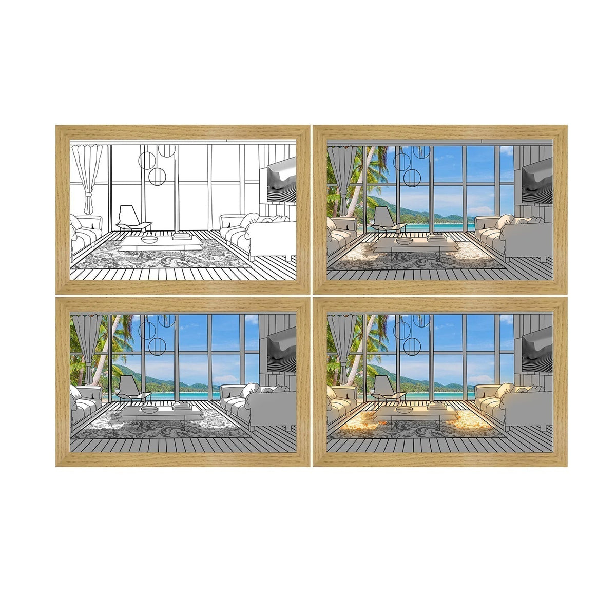 🖼 Color-Changing LED Art Frame