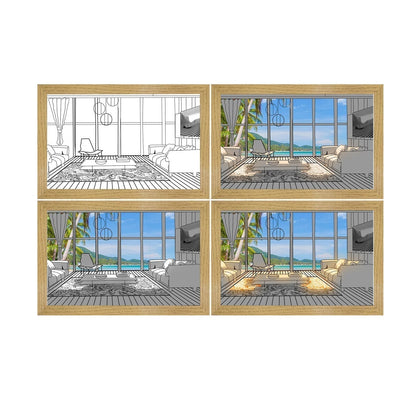 🖼 Color-Changing LED Art Frame