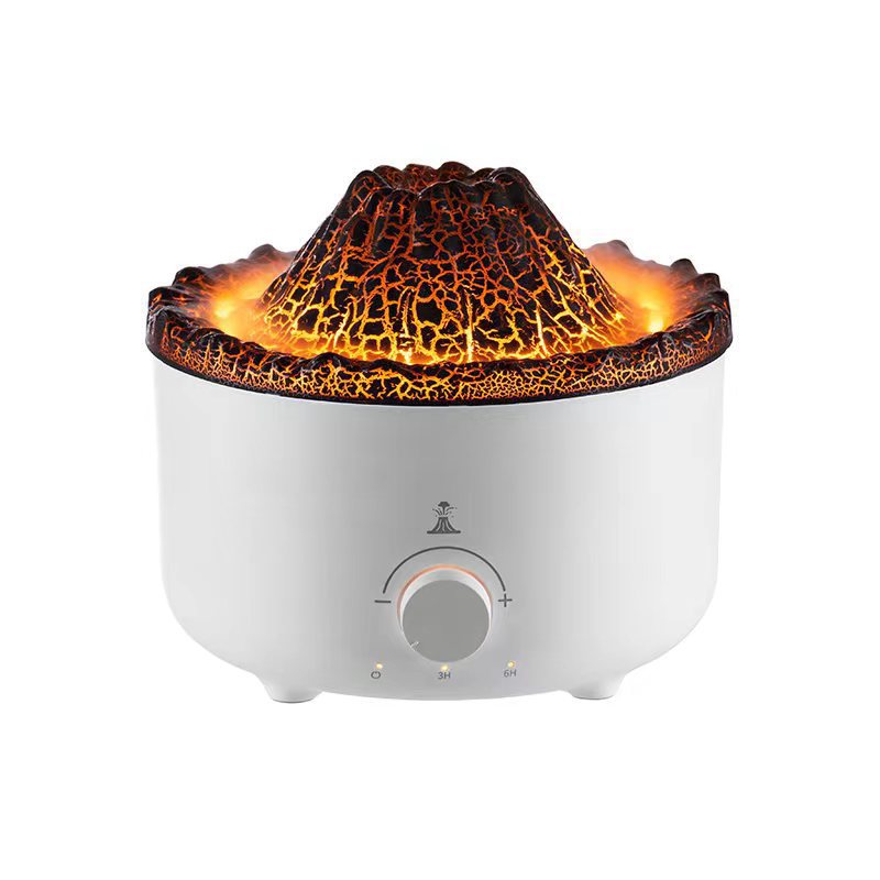 🌋 Volcano-Shaped Humidifier [Circular Clouds]
