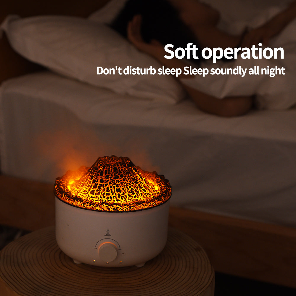 🌋 Volcano-Shaped Humidifier [Circular Clouds]
