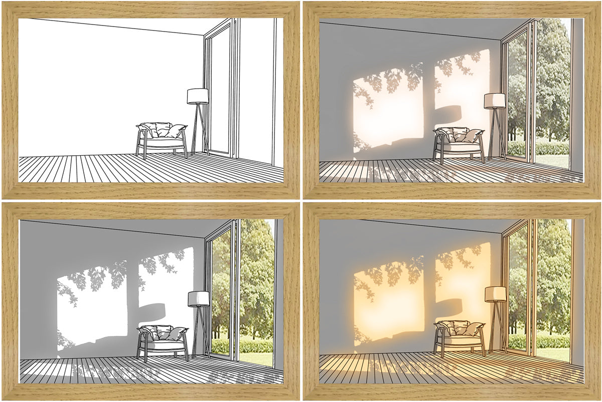 🖼 Color-Changing LED Art Frame