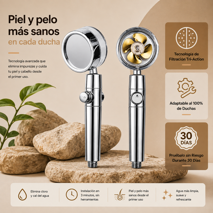 🚿 Eco-Shower with Pressure Propeller and Purifying Filter